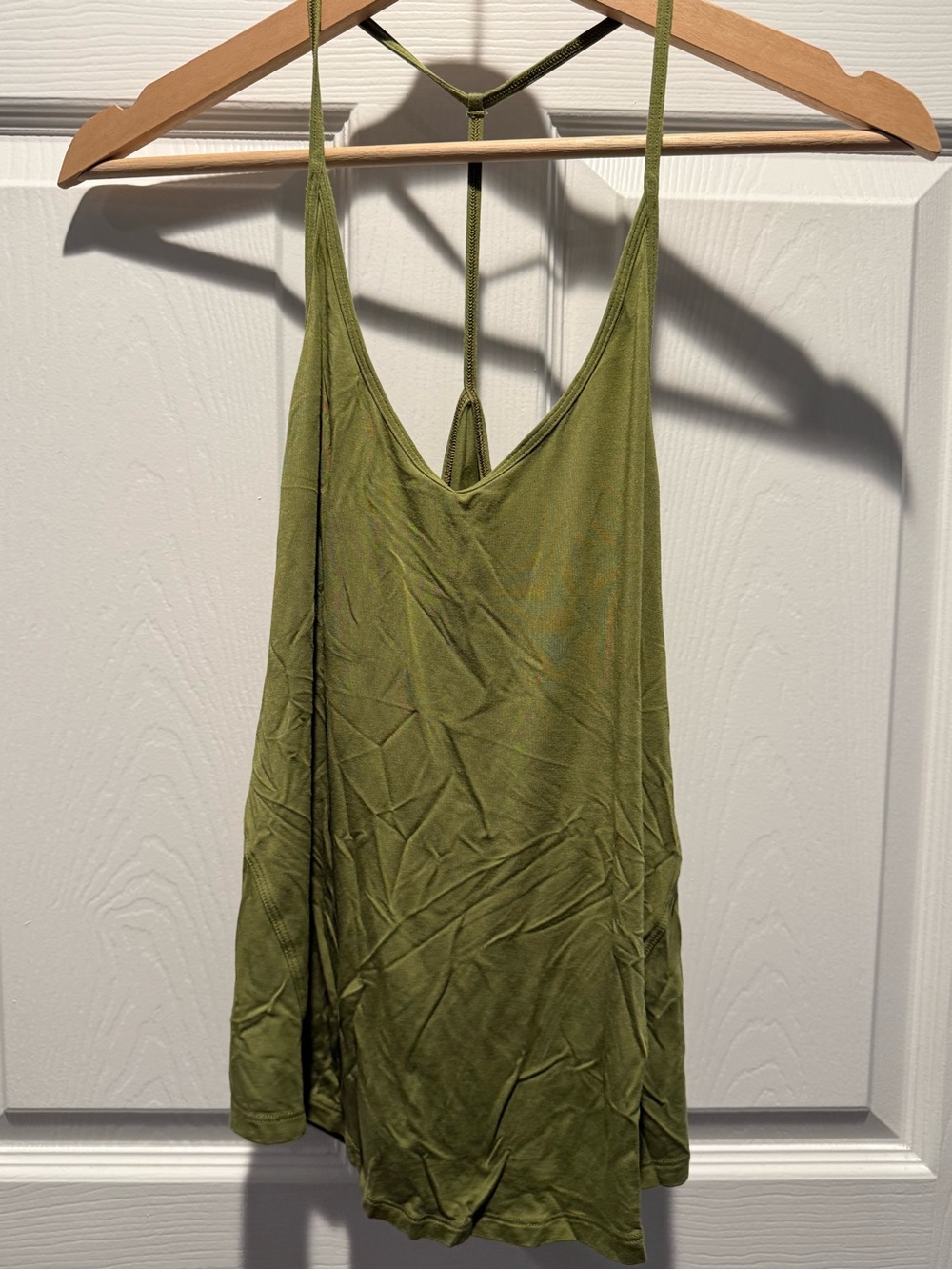 lululemon athletica Olive Green Draped Tie-Back Tank - Picture 4 of 7